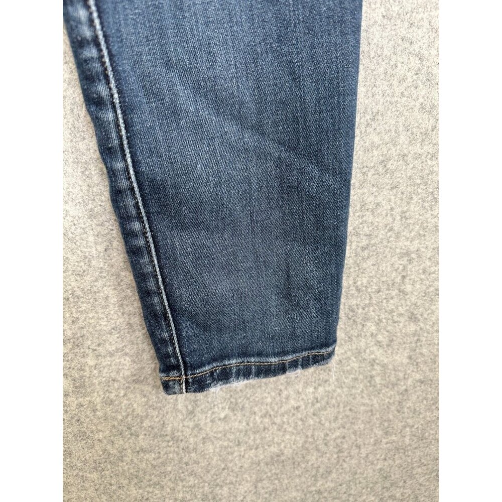 Frame Le Skinny De Jeanne Jeans Blue Medium Wash 29 Wooster Frayed Distressed - Picture 15 of 16